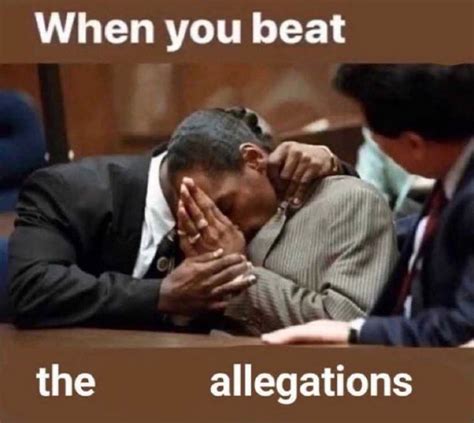 beating the allegations meme.